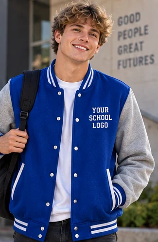 Royal blue & grey matric jacket inspiration