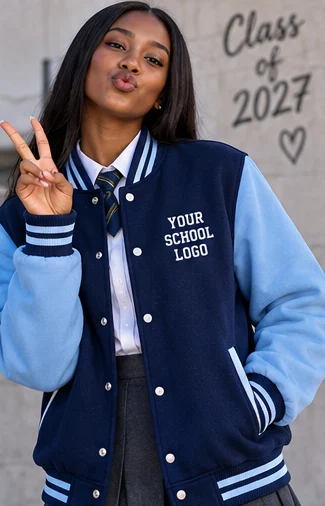 Navy & sky blue matric jacket inspiration